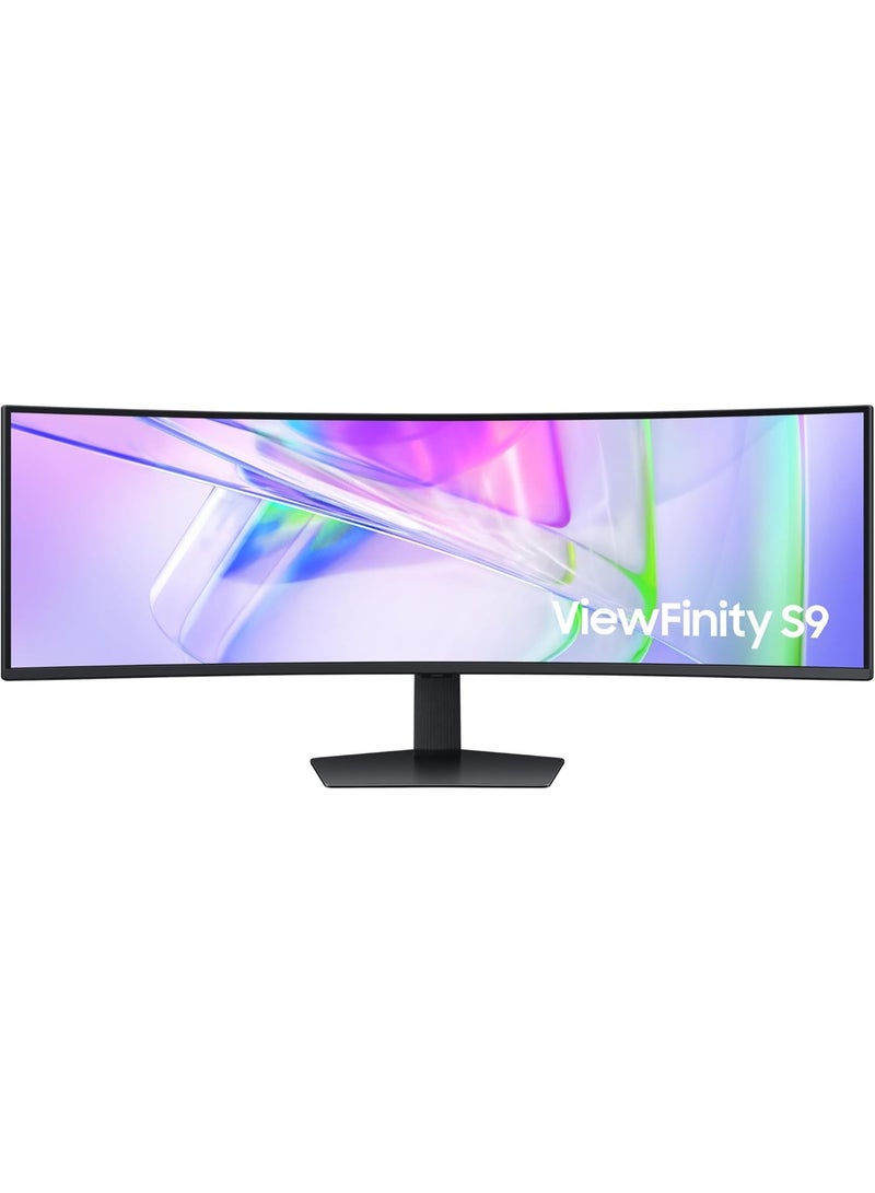 Samsung 49 inch ViewFinity 120Hz Dual-QHD Monitor - (5120 x 1440), 5ms, Tilt, Swivel, Height Adjustable, KVM Switch, USB-C (90W), 1000R, Integrated speakers, VESA DisplayHDR 400, S95UC black - Image 1