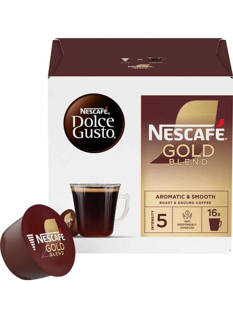 نسكافيه دولتشي غوستو جولد بليند 16 كبسولة قهوة - Image 1