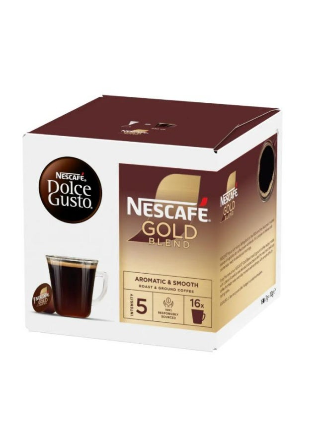 نسكافيه دولتشي غوستو جولد بليند 16 كبسولة قهوة - Image 2