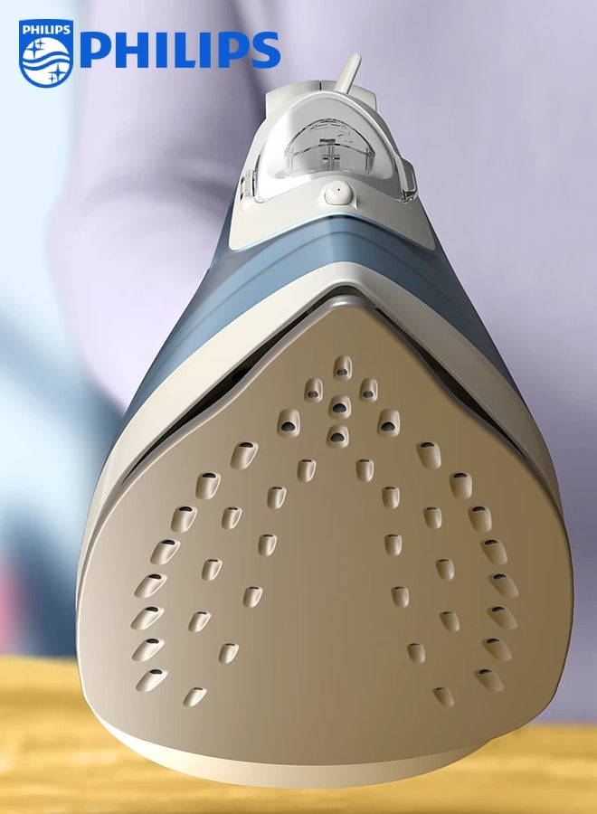 Philips Steam Iron 2000 Series, 100g Steam Boost, 30 Sec Heat-Up, 1.9m Cord 250 ml 2000 W DST2010/26 Sea Blue - Image 4