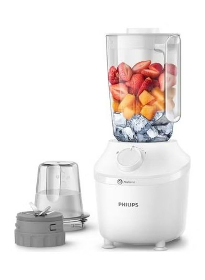 فيليبس Blender 3000 Series with Pro-Blend System, 1 Grinder, Smooth Blending in 45 Seconds, 1 Speed + Pulse 1.9 L 450 W HR2041/10 White - Image 5