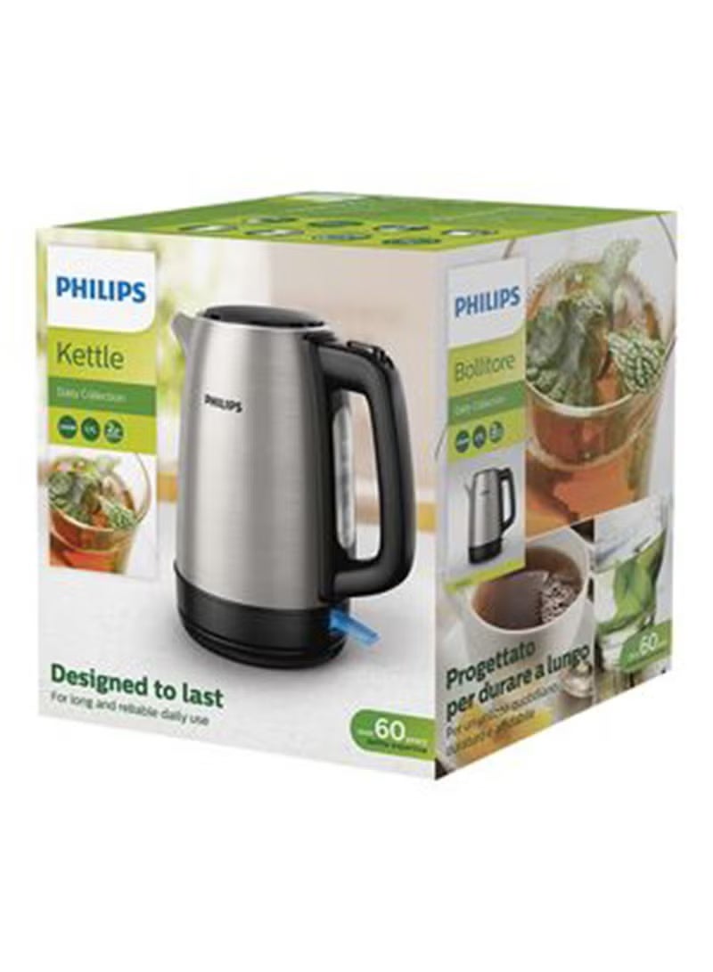 Philips Electric Kettle, Stainless Steel Body, Spring Lid, Micro-Mesh Filter, Fast Boil, Auto Shut-Off, Cordless 360Â° Base 1.7 L 2200 W HD9350/92 Silver - Image 4