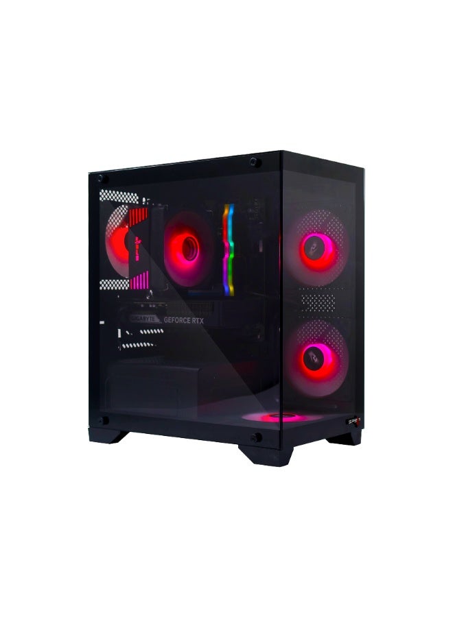 Spear Pc Gaming PC With Intel Core i5-14400F Processor/32GB RAM DDR5/1TB SSD/8GB Nvidia GeForce RTX 5060Ti Graphics/Windows 11 Pro/ Black - Image 1