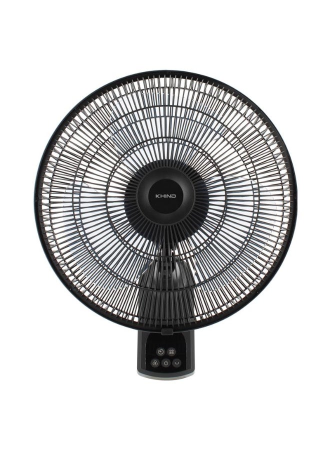 KHIND 16 Inch BLDC Wall Fan with Remote | 9 Speed, 3 Modes, Energy Efficient Motor, Silent Operation <62dB, High Air Delivery 60m³/min 36 W WF1603DC Black - Image 2