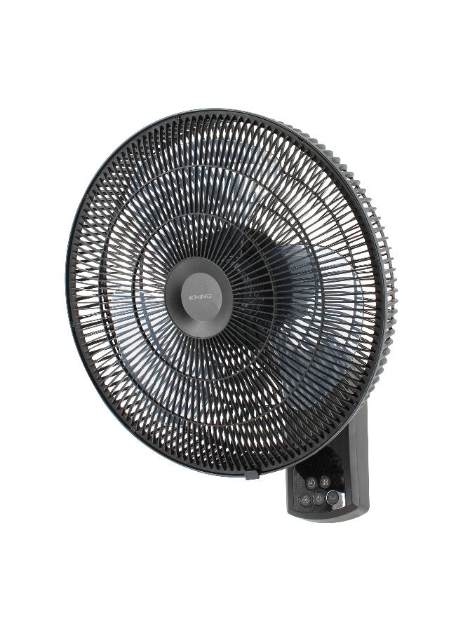 KHIND 16 Inch BLDC Wall Fan with Remote | 9 Speed, 3 Modes, Energy Efficient Motor, Silent Operation <62dB, High Air Delivery 60m³/min 36 W WF1603DC Black - Image 3