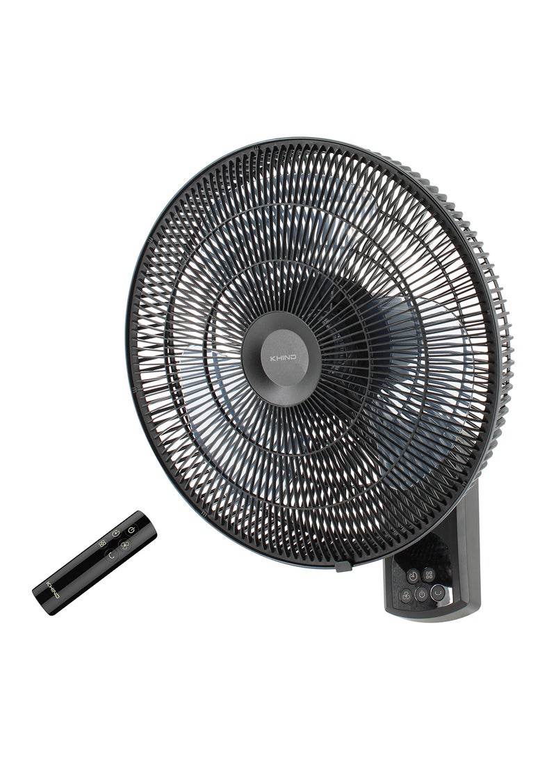 KHIND 16 Inch BLDC Wall Fan with Remote | 9 Speed, 3 Modes, Energy Efficient Motor, Silent Operation <62dB, High Air Delivery 60m³/min 36 W WF1603DC Black - Image 2