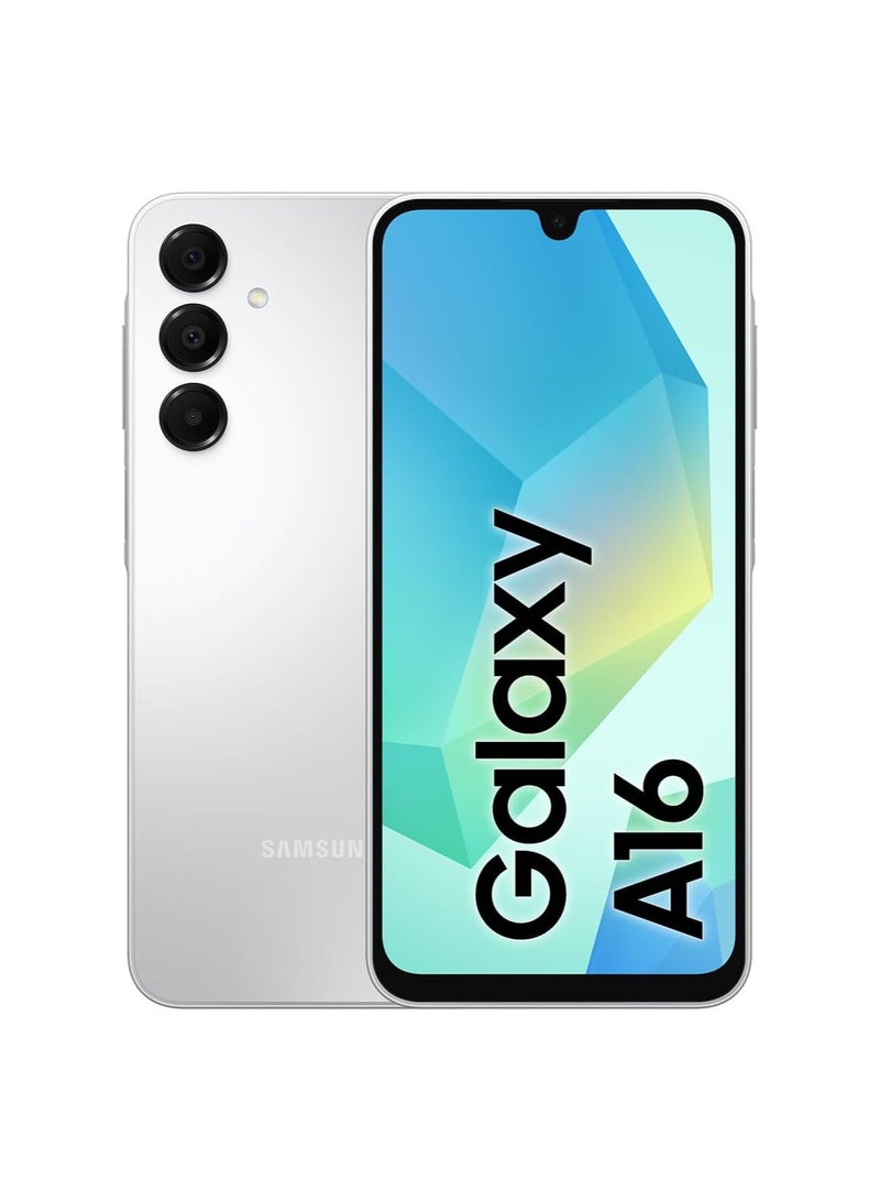 Samsung Galaxy A16 LTE Smartphone, 8GB RAM + 128 GB Storage, Dual SIM, Gray – Unlocked International Version – Works Worldwide - Image 1
