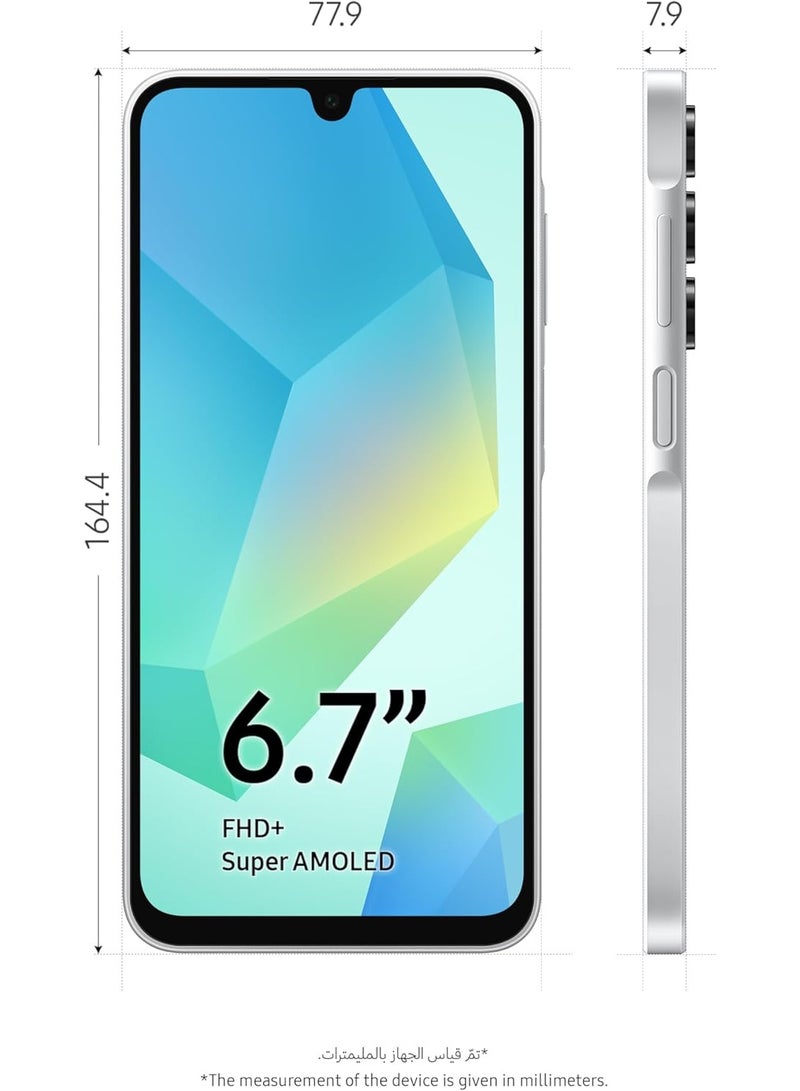 Samsung Galaxy A16 LTE Smartphone, 8GB RAM + 128 GB Storage, Dual SIM, Gray – Unlocked International Version – Works Worldwide - Image 2