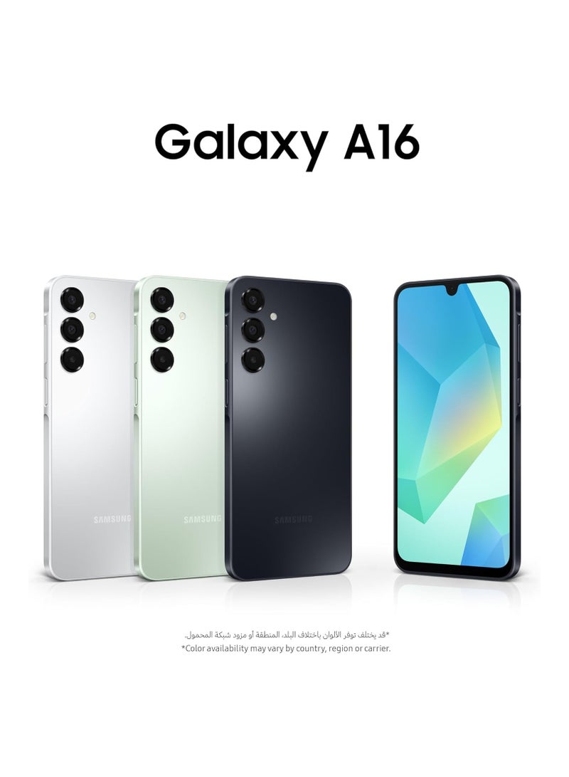 سامسونج هاتف Galaxy A16 LTE، 8 جيجابايت RAM + 128 جيجابايت تخزين، شريحتين، أسود – سوبر AMOLED | كاميرا ثلاثية 50 ميجابكسل مع عدسة عريضة للغاية | 6 نظام تشغيل و 6 سنوات تحديثات أمان | IP54 إصدار دولي مفتوح – يعمل في جميع أنحاء العالم - Image 5