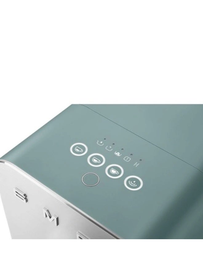 سميج آلة قهوة بنمط الخمسينات من حبة إلى فنجان مع جهاز رغوة الحليب، 8 إعدادات للمشروبات، وظائف طحن متعددة، صلابة ماء قابلة للتعديل، ضمان لمدة سنة - Image 3