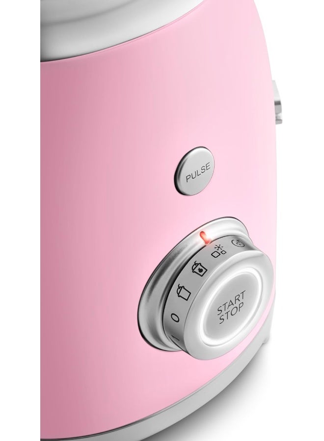 smeg Retro 50's Style Jug Blender with Stainless Steel Blades, 4 Speed Settings and 3 Pre-set Programs, 1 Year Warranty 1.5 L 800 W BLF03PKUK pink - Image 5
