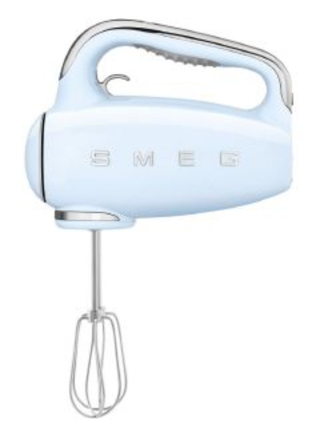 سميج Retro 50's Style Hand Mixer, 9 Speed Levels, 3 Stainless Steel Whisks, 1 Year Warranty - 250 W HMF01PBUK Pastel Blue - Image 5