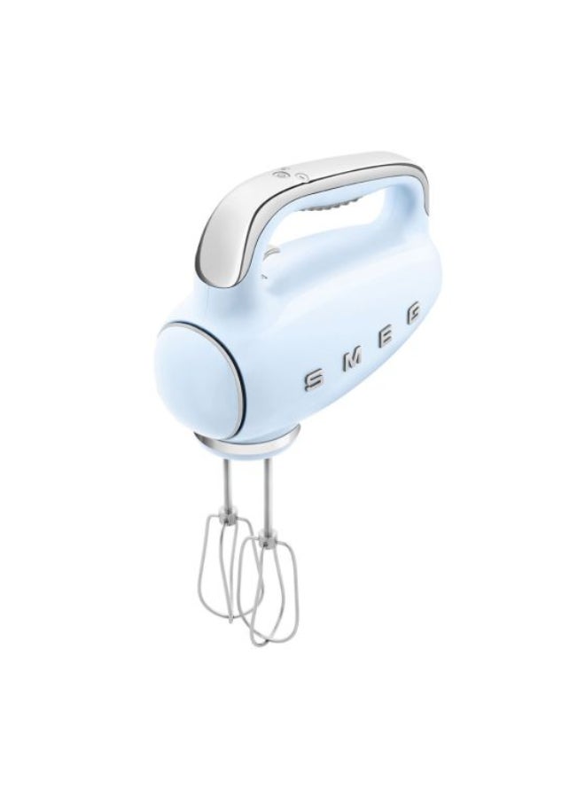 سميج Retro 50's Style Hand Mixer, 9 Speed Levels, 3 Stainless Steel Whisks, 1 Year Warranty - 250 W HMF01PBUK Pastel Blue - Image 2