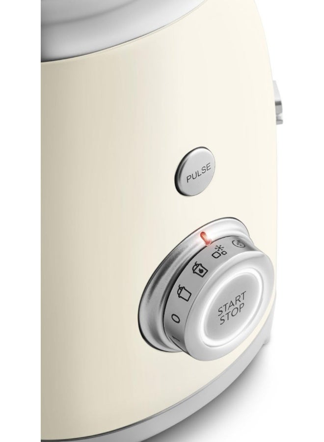 smeg Retro 50's Style Jug Blender with Stainless Steel Blades, 4 Speed Settings and 3 Pre-set Programs, 1 Year Warranty 1.5 L 800 W BLF03CRUK cream - Image 5