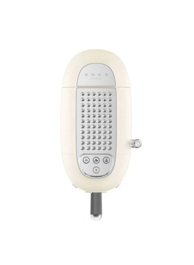 سميج آلة قهوة إسبريسو بتصميم ريترو من الخمسينات، ضغط احترافي ونظام مضاد للتنقيط، نظام كابتشينو قابل للتعديل، وظيفة إيقاف التدفق، خزان قابل للإزالة سعة 1 لتر، كريمة - Image 3