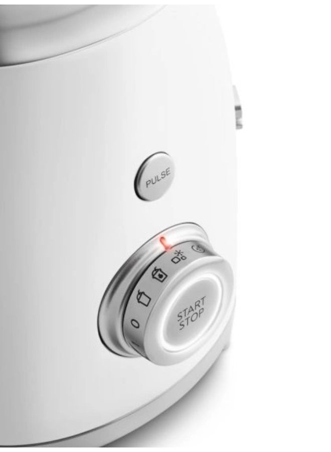 smeg Retro 50's Style Jug Blender with Stainless Steel Blades, 4 Speed Settings and 3 Pre-set Programs, 1 Year Warranty 1.5 L 800 W BLF03WHUK white - Image 4