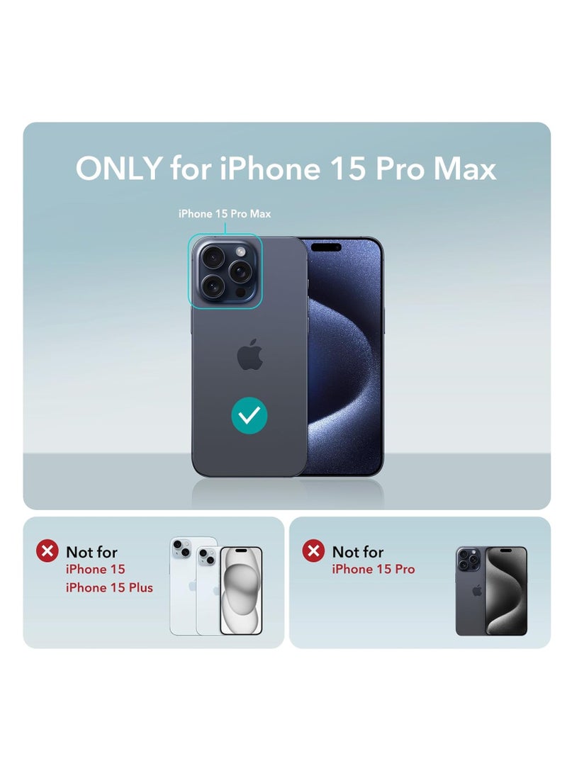 ESR for iPhone 15 Pro Max Case Silicone Case with Stand, Compatible with MagSafe, Built-In Camera Stash Stand, Magnetic Phone Case for iPhone 15 Pro Max, Cloud Series, Light Tan Light Tan - Image 2