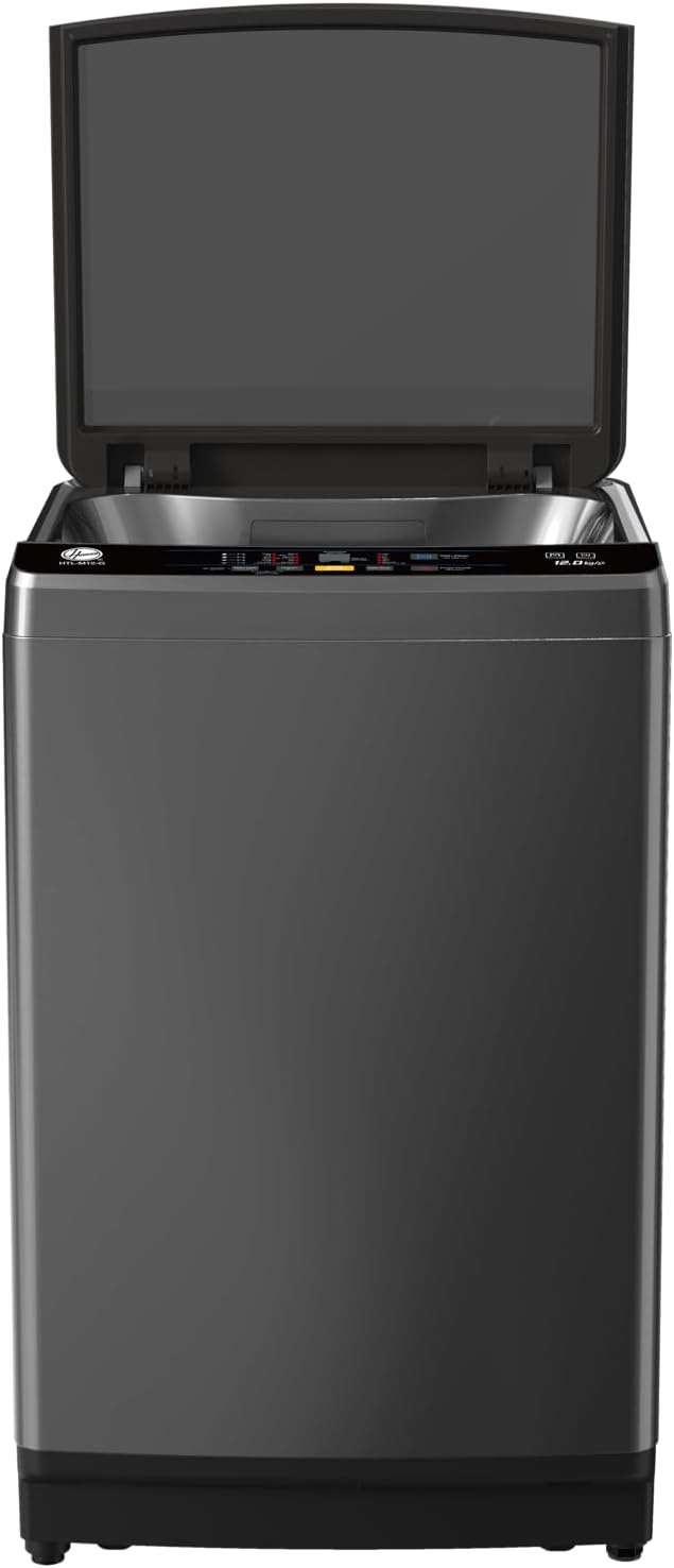 Hoover 12 kg TopLoadingWashing Machine-QuickWash,Soft Closing Door,Detergent Drawer,PowerOff Memory,StainlessSteel Drum,Drum Clean,Rust-Proof Cabinet,With Pump,ChildLock,1-YearWarranty Grey 12 kg HTL-M12-G grey - Image 3