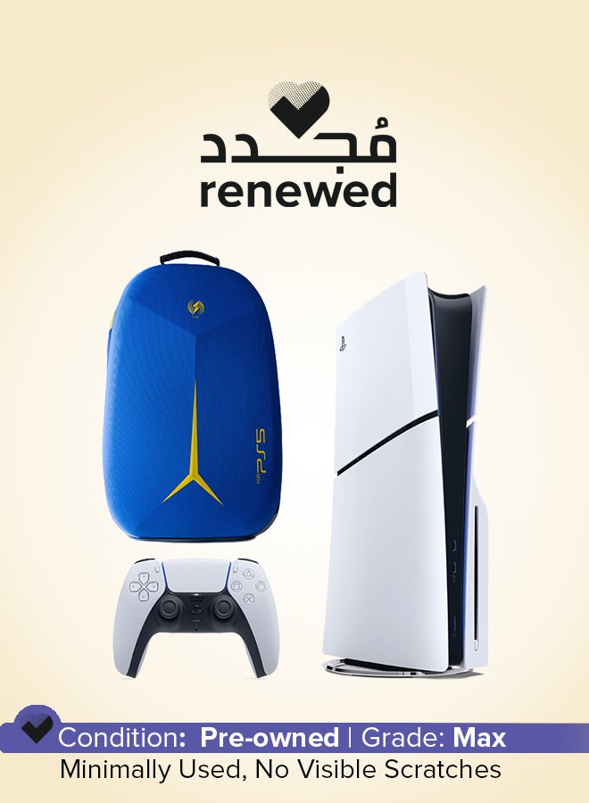 Sony Renewed - PlayStation 5 With Blu-Ray Disc Version With PS5 Shock and Dust Proof Carrying Backpack (Multicolor) - Image 1
