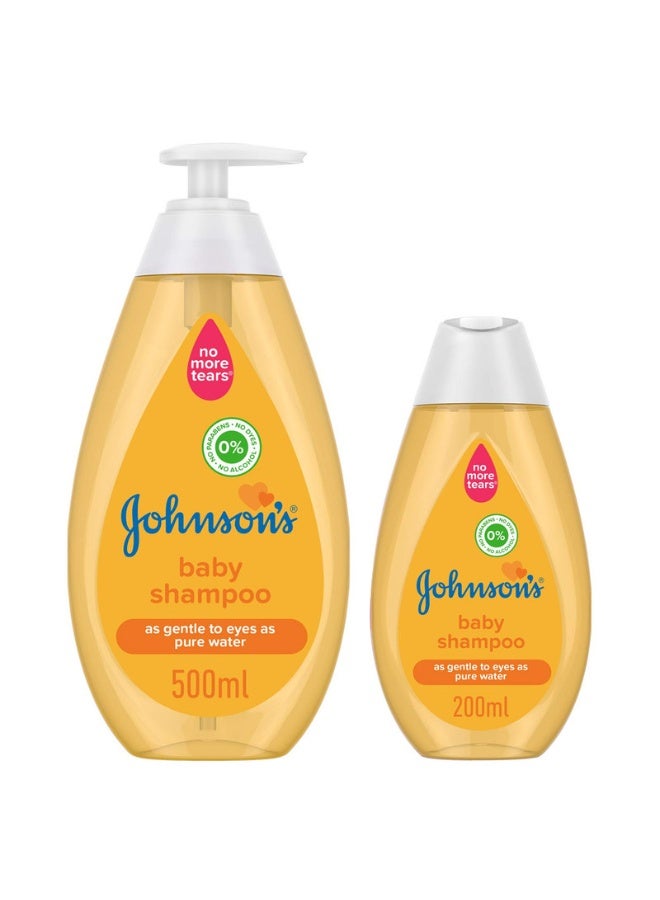 Johnson's Baby Shampoo, 500ml & 200ml