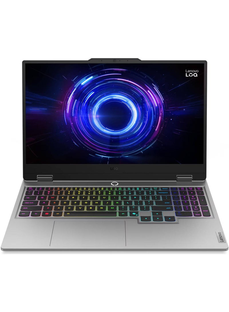 Lenovo LOQ 15IRX10 Gaming Laptop, 15.6" FHD IPS 144Hz Display, Intel Core i7-13700HX, 16GB RAM, 512GB SSD, GeForce RTX 5060 8GB GPU English Luna Grey - Image 1