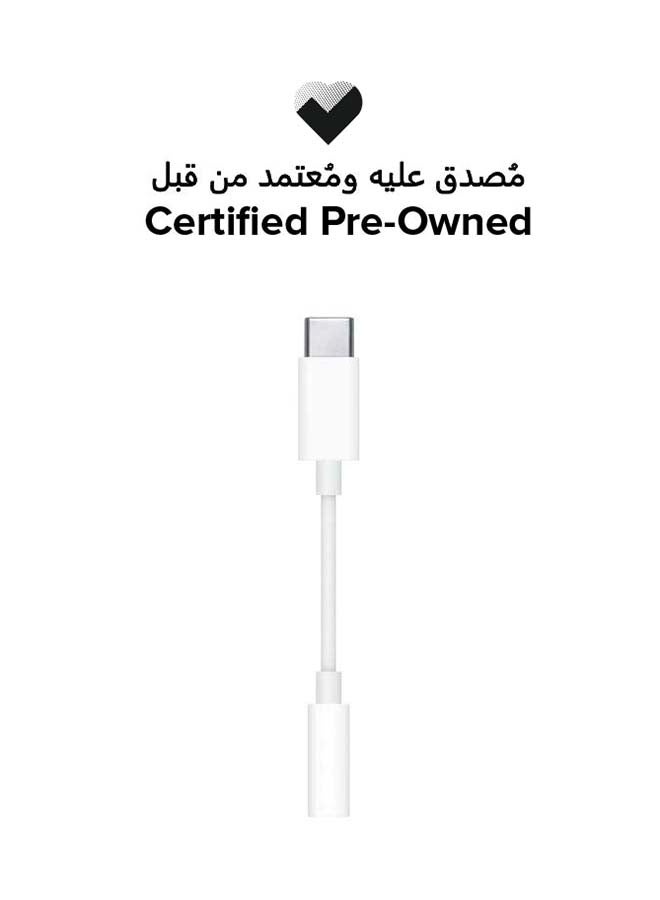 ابل  Certified Pre Owned - USB Type C To Headphone Jack Adapter - White - Image 1