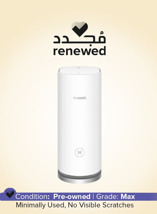 هواوي Renewed - WiFi Mesh 3  Whole Home Mesh System WiFi 6, One-Touch Connection, Viewed Wi-Fi Diagnosis, 200 m2 WiFi Coverage, Parental Control, 6 Gigabit Ethernet Ports white - Image 1