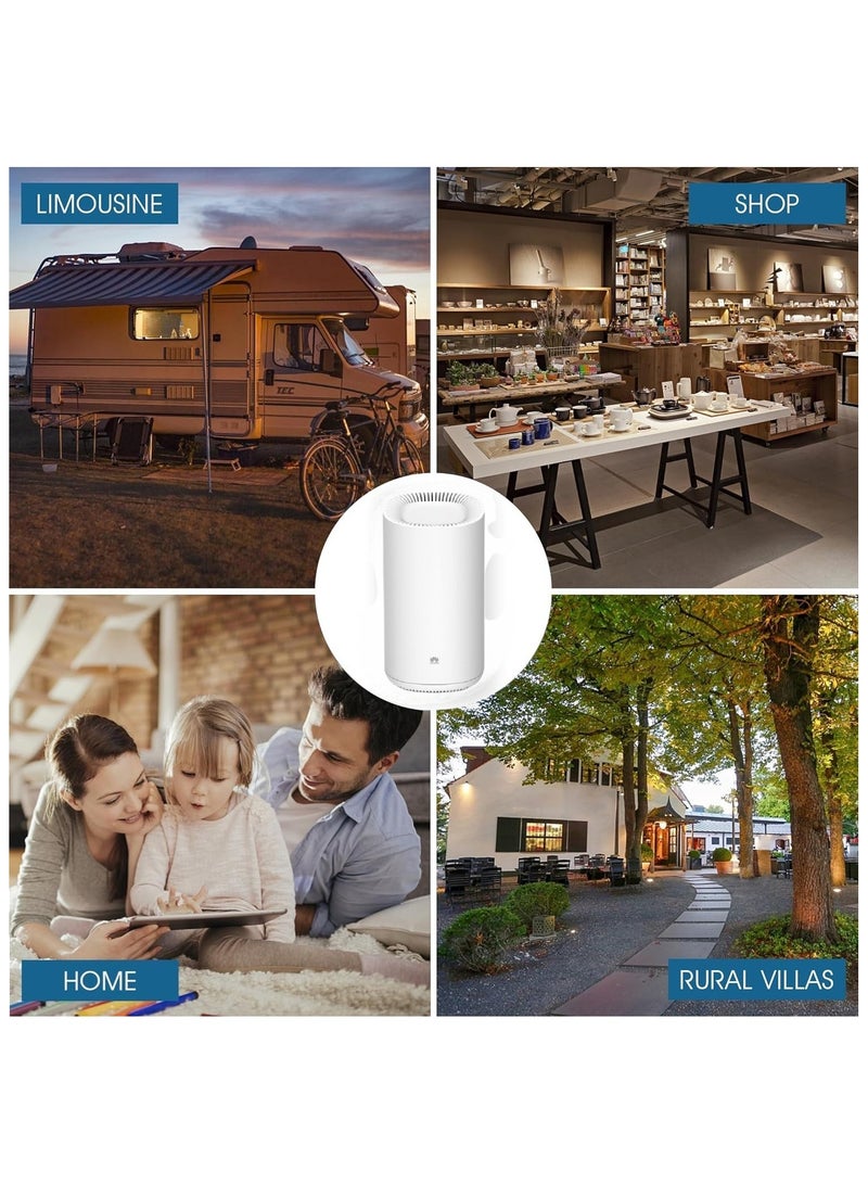 هواوي Renewed - AC3800 Tri-Band Gigabit Mesh Wi-Fi Router – 3800Mbps High-Speed Wireless Includes Wi-Fi Multimedia (WMM) for Reliable 4K Video Performance - WA8011Y | white - Image 3