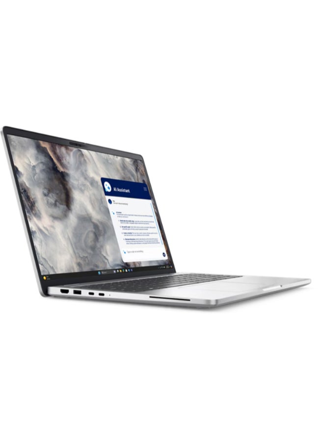 DELL Pro 16 Laptop With 16 Inch Full HD (1920X1080) Display, Intel Core Ultra 7-265U vPro Processor/16GB RAM DDR5/512GB SSD/DOS(Without Windows)/ English/Arabic Silver - Image 2
