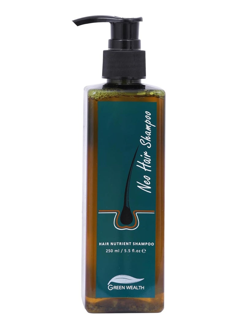 جرين ويلث شامبو نيو هير – تركيبة مستوحاة من العيادات مع مستخلص الجنسيغ وذيل الحصان | يقلل من تساقط الشعر، يحفز نمو جديد ويستعيد صحة فروة الرأس - Image 3