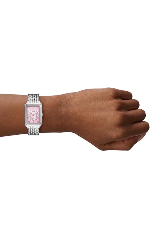 فوسيل ساعة كواتز راكيل النسائية من فوسيل - فضي/وردي - Image 4