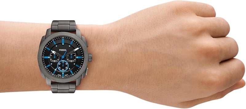 فوسيل ساعة فوسيل للرجال كرونوغراف بطلاء رمادي غامق - Image 4