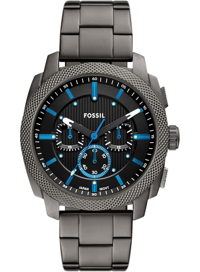 فوسيل ساعة فوسيل للرجال كرونوغراف بطلاء رمادي غامق - Image 1