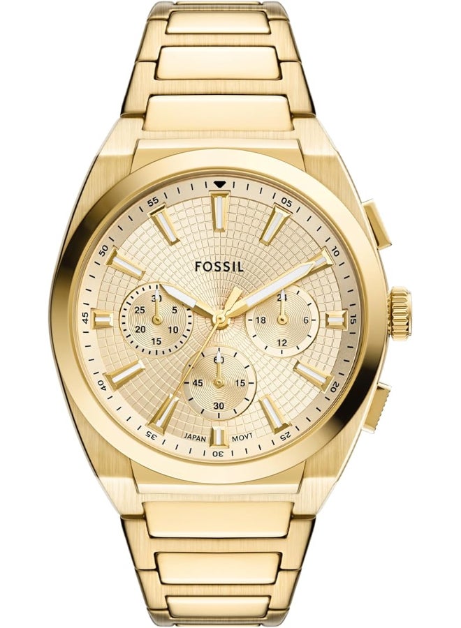 فوسيل Men's Fossil Men's Everett Chronograph Gold-Tone Watch - Image 1