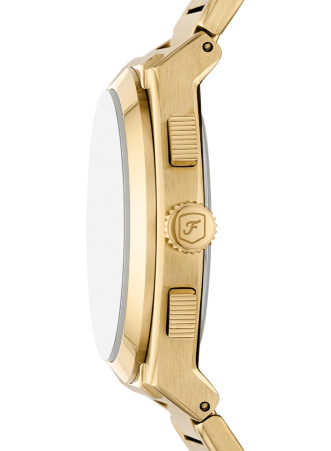 فوسيل Men's Fossil Men's Everett Chronograph Gold-Tone Watch - Image 2