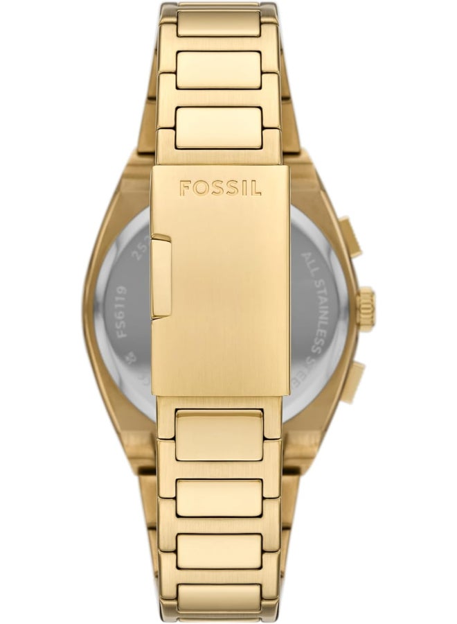 فوسيل Men's Fossil Men's Everett Chronograph Gold-Tone Watch - Image 3