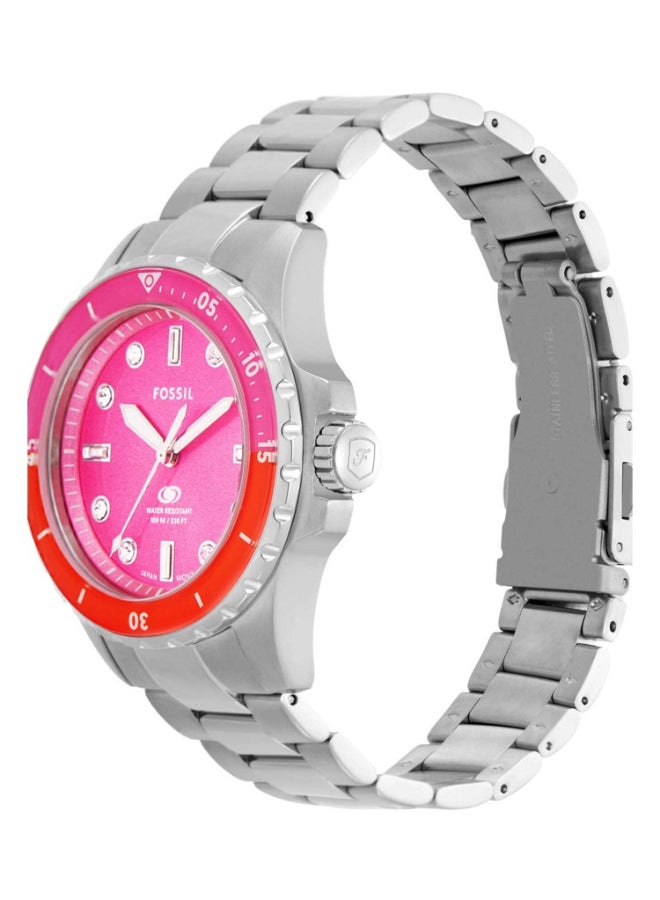 FOSSIL Women's Fossil Women's Pink Dial Analog Quartz Watch - Image 3