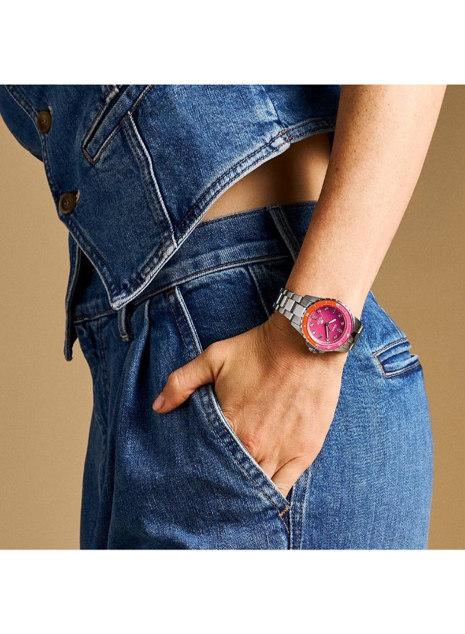 FOSSIL Women's Fossil Women's Pink Dial Analog Quartz Watch - Image 5