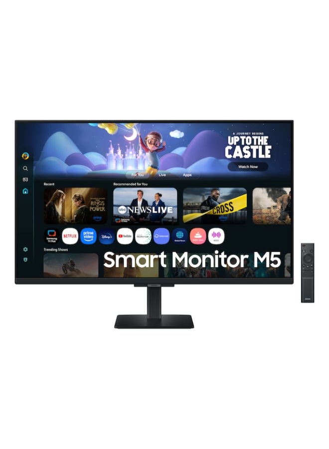 Samsung 32 inch Smart Monitor M5 FHD, (Work & Entertainment) Smart TV Apps, Knox Security, Gaming Hub, Adaptive Sound, Screen Mirroring, Eye Saver Mode LS32FM500EMXUE black - Image 1