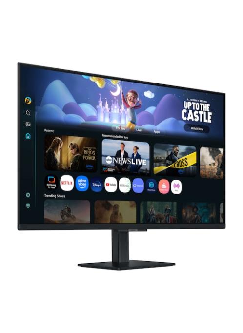 سامسونج 32 inch Smart Monitor M5 FHD, (Work & Entertainment) Smart TV Apps, Knox Security, Gaming Hub, Adaptive Sound, Screen Mirroring, Eye Saver Mode LS32FM500EMXUE black - Image 3