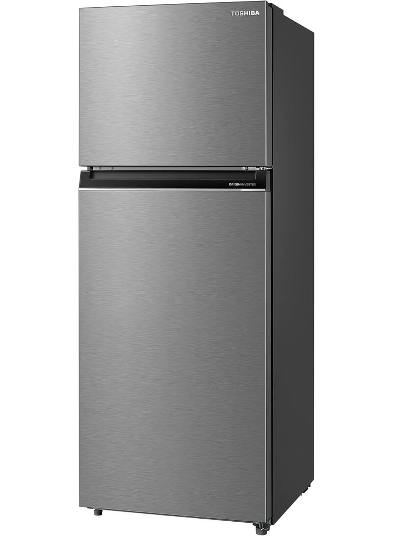 Toshiba refrigerator GR-RT468WE-PMN(57), Origin inverter, Tropical, Cooling zone, Temperature control, Pure bio filter, Humidity control, 338 Liter, Stray Silver (stainless) GR-RT468WE-PMN(57) silver - Image 2