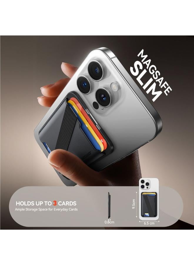 JOYROOM Magsafe Phone Wallet with Stand black - Image 3