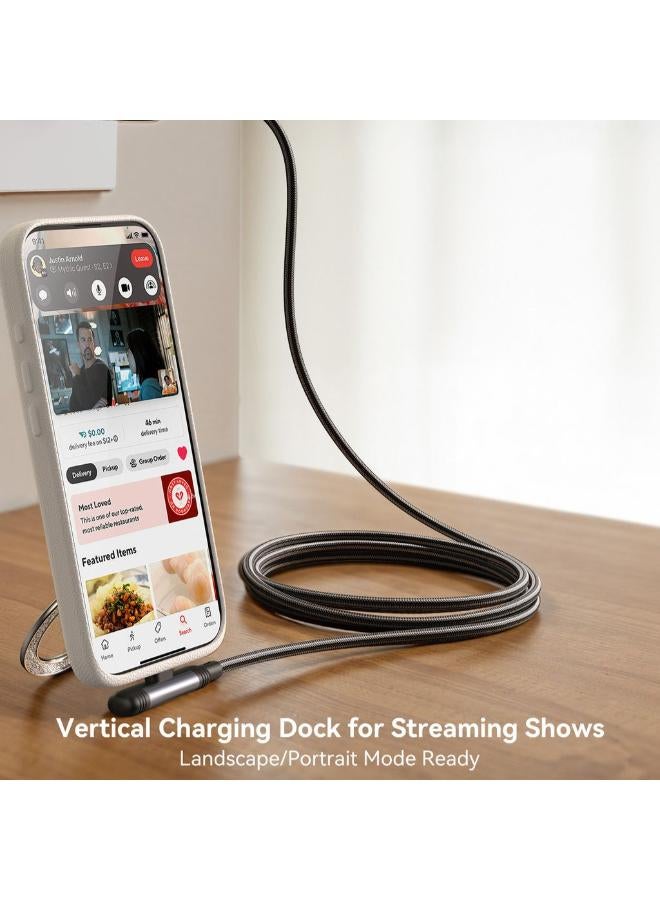 JOYROOM EnjoyX Series 90° 60W Type-C to Type-C Fast Charging Cable  1.2M - black - Image 4