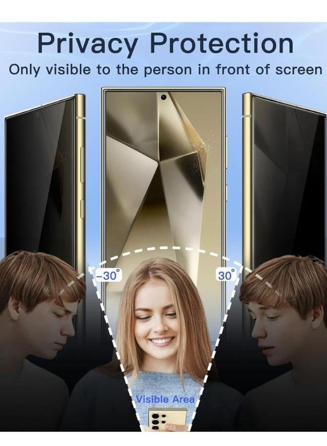 جوي روم 2.5D Privacy Tempered Glass Protector For  Samsung Galaxy S24 Ultra black - Image 2