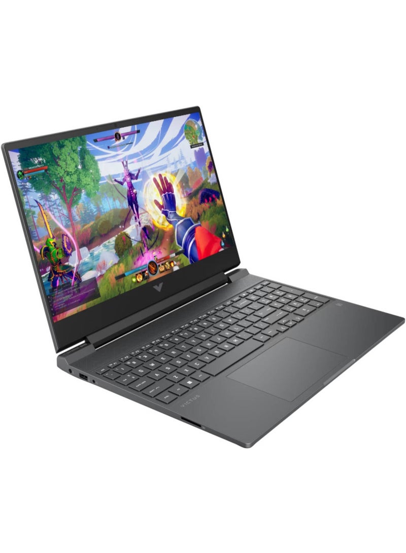 HP 15-fa2787nr Victus Gaming Laptop, 15.6" FHD IPS 144Hz Display, Intel Core i7-13620H Processor, 16GB RAM, 512GB SSD, GeForce RTX 5060 8GB GPU, Backlit Keyboard, Win11 Mica Silver - Image 2