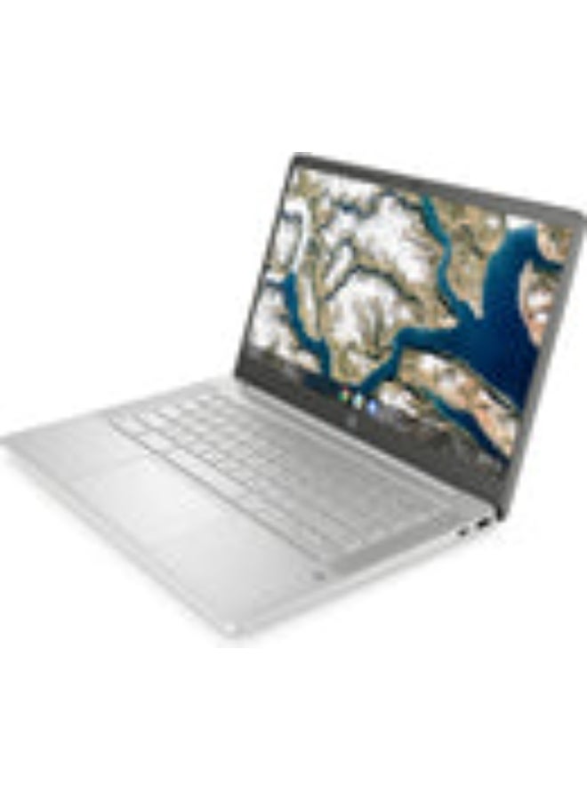 HP Renewed - 14A-NA1043CL Laptop With 14-Inch UHD Display,Intel Celeron N4500 Processor/Dual Core/4GB RAM/64GB SSD/Intel UHD 600 Graphics/Chrome OS English/Arabic Silver - Image 3