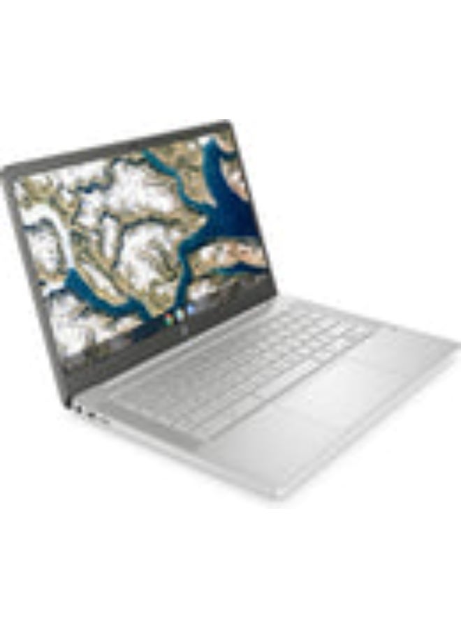 HP Renewed - 14A-NA1043CL Laptop With 14-Inch UHD Display,Intel Celeron N4500 Processor/Dual Core/4GB RAM/64GB SSD/Intel UHD 600 Graphics/Chrome OS English/Arabic Silver - Image 2