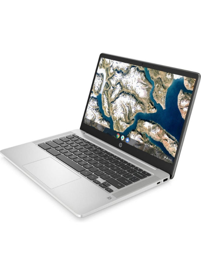 HP Renewed - 14A-NA0052TG Laptop With 14-Inch UHD Display,Intel Celeron N4120 Processor/Dual Core/4GB RAM/64GB SSD/Intel UHD 600 Graphics/Chrome OS English/Arabic Silver - Image 2