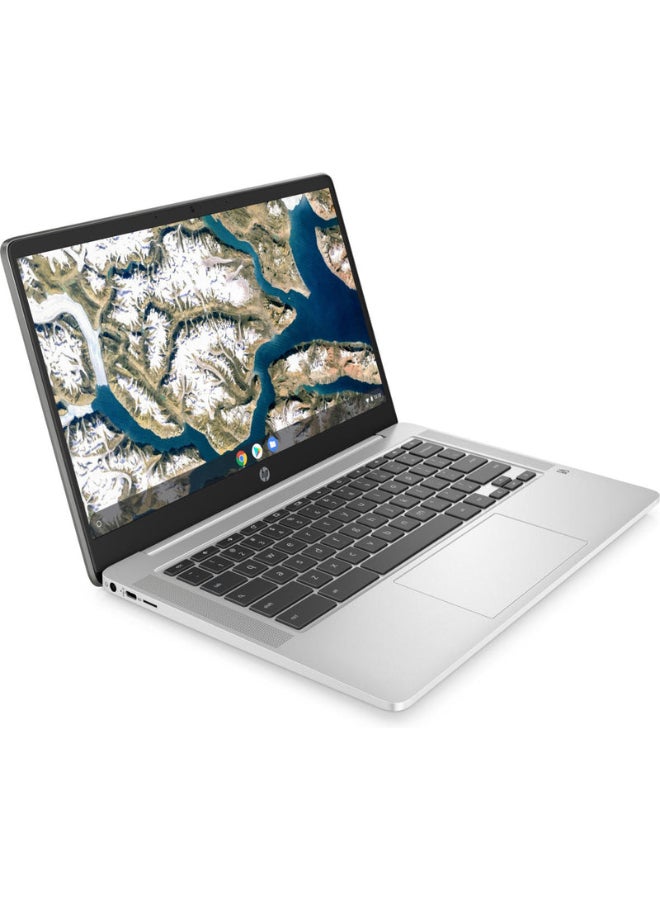 HP Renewed - 14A-NA0052TG Laptop With 14-Inch UHD Display,Intel Celeron N4120 Processor/Dual Core/4GB RAM/64GB SSD/Intel UHD 600 Graphics/Chrome OS English/Arabic Silver - Image 3