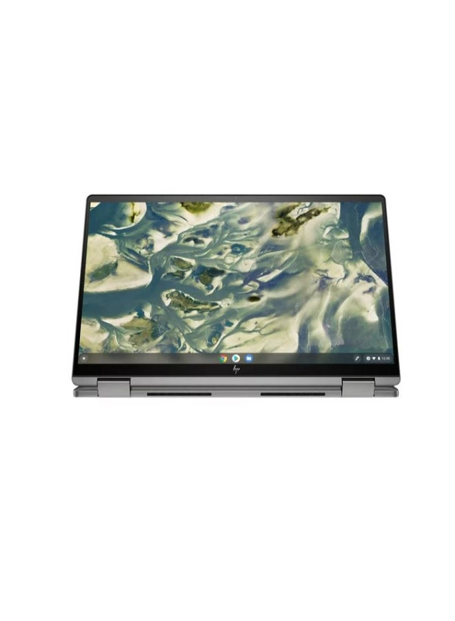 HP Renewed - 14C-CC0013DX Laptop With 14-Inch UHD Display,Intel Core i3-1115G4 Processor/Dual Core/11th Gen/8GB RAM/256GB SSD/Intel UHD 600 Graphics/Chrome OS English/Arabic Grey - Image 2